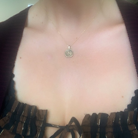 Handmade ancient style wax seal Aquarius ♒️ necklace - Picture 13 of 13